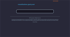 Desktop Screenshot of constitution-party.net